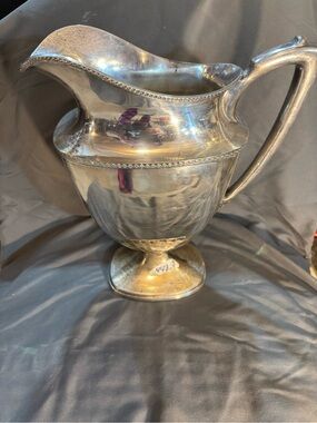 Antique Wallace and sons silver plated water pitcher